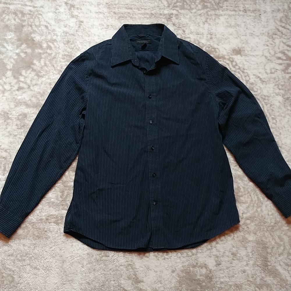 Express Design Studio Men's Pin Stripe Button Up, size Large.